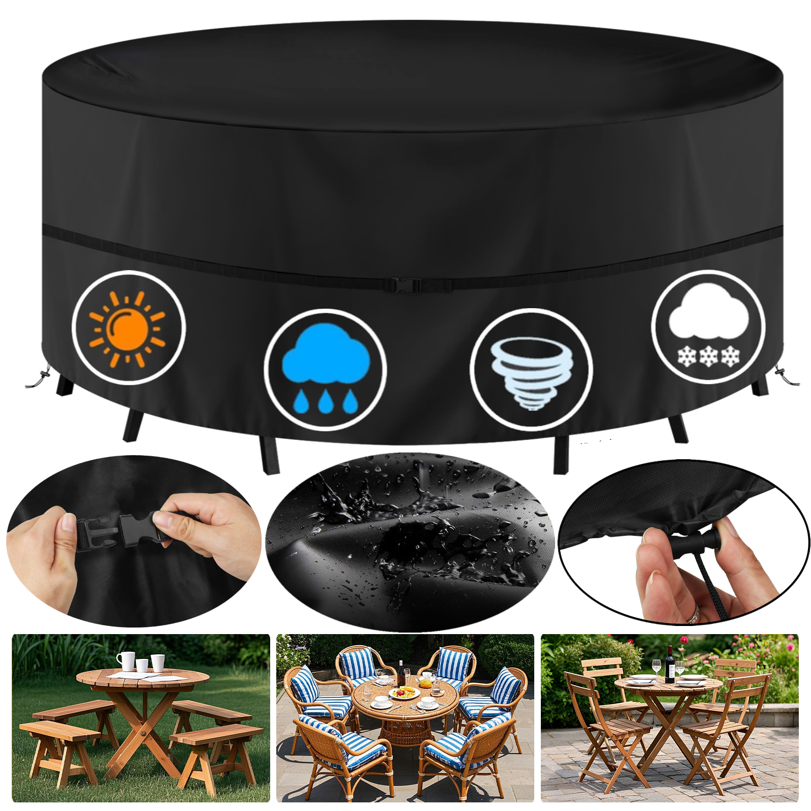 Outdoor Furniture Paint - Round Waterproof Garden Furniture Covers Outdoor