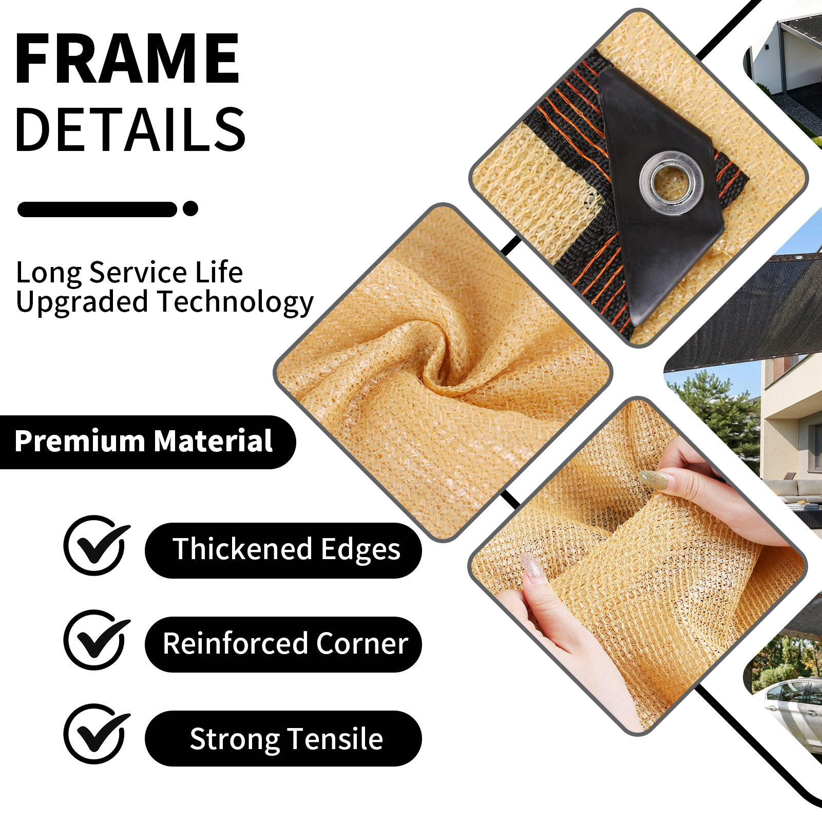 Durable HDPE Sunshade Net UV P - Outdoor Furniture Hdpe ulasan dan harga
