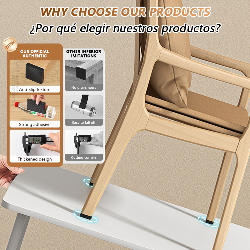 Non Slip Furniture Pads Self A - Outdoor Furniture Leg Protectors ulasan dan harga