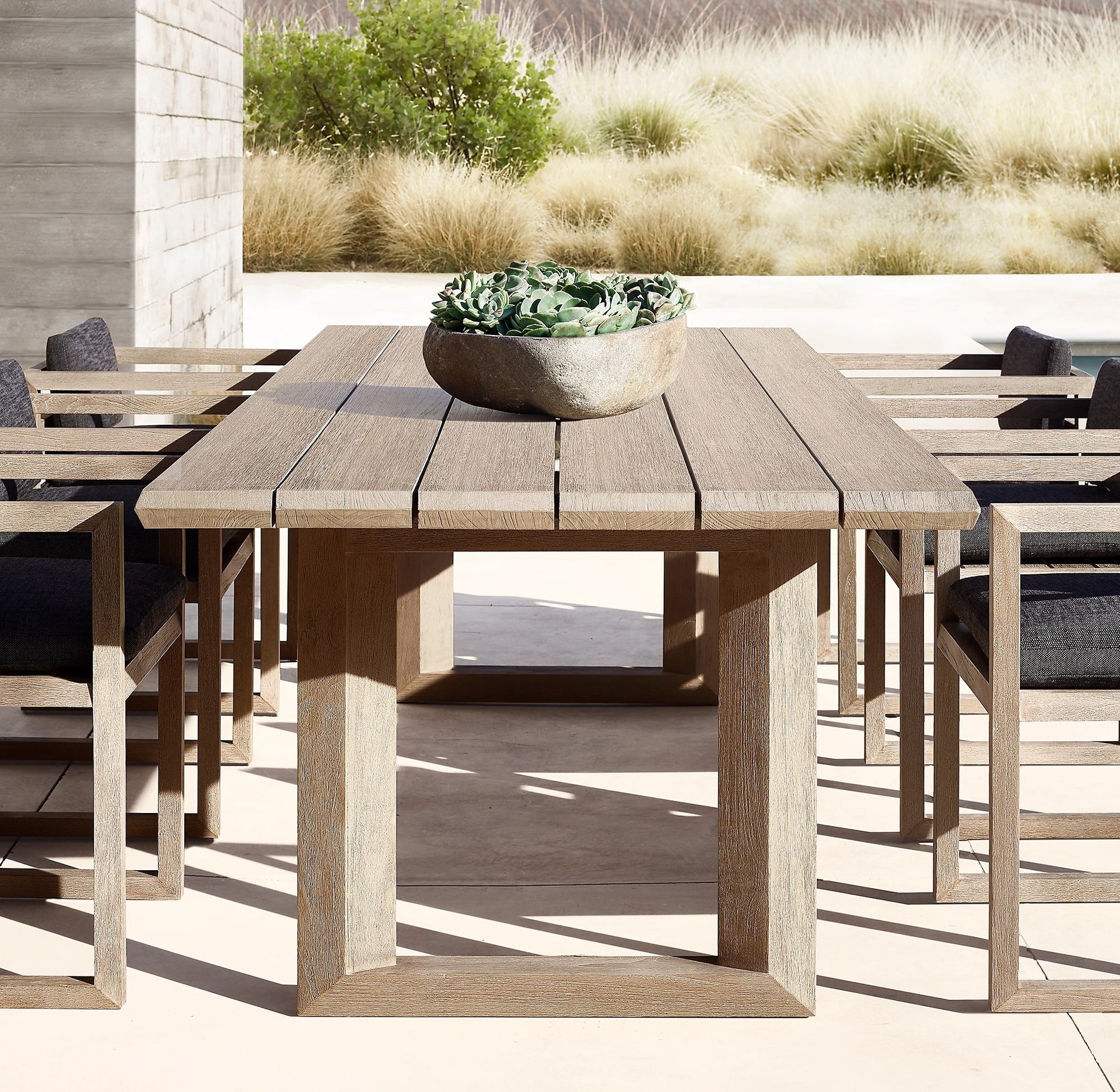 Tables and chairs rattan chair - Outdoor Furniture Wooden ulasan dan harga