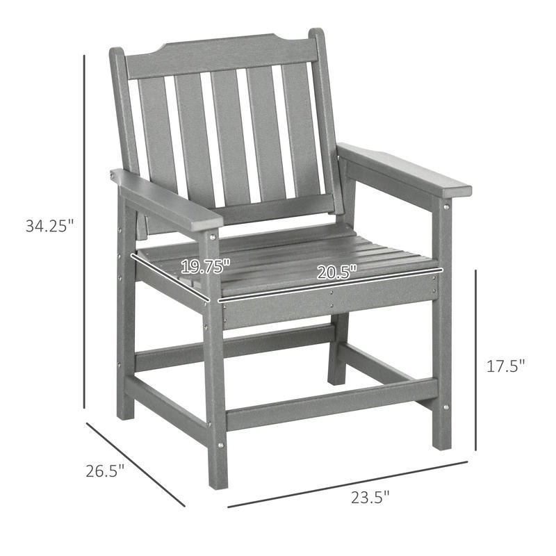 All-Weather Patio Chair, HDPE  - Outdoor Furniture Hdpe ulasan dan harga