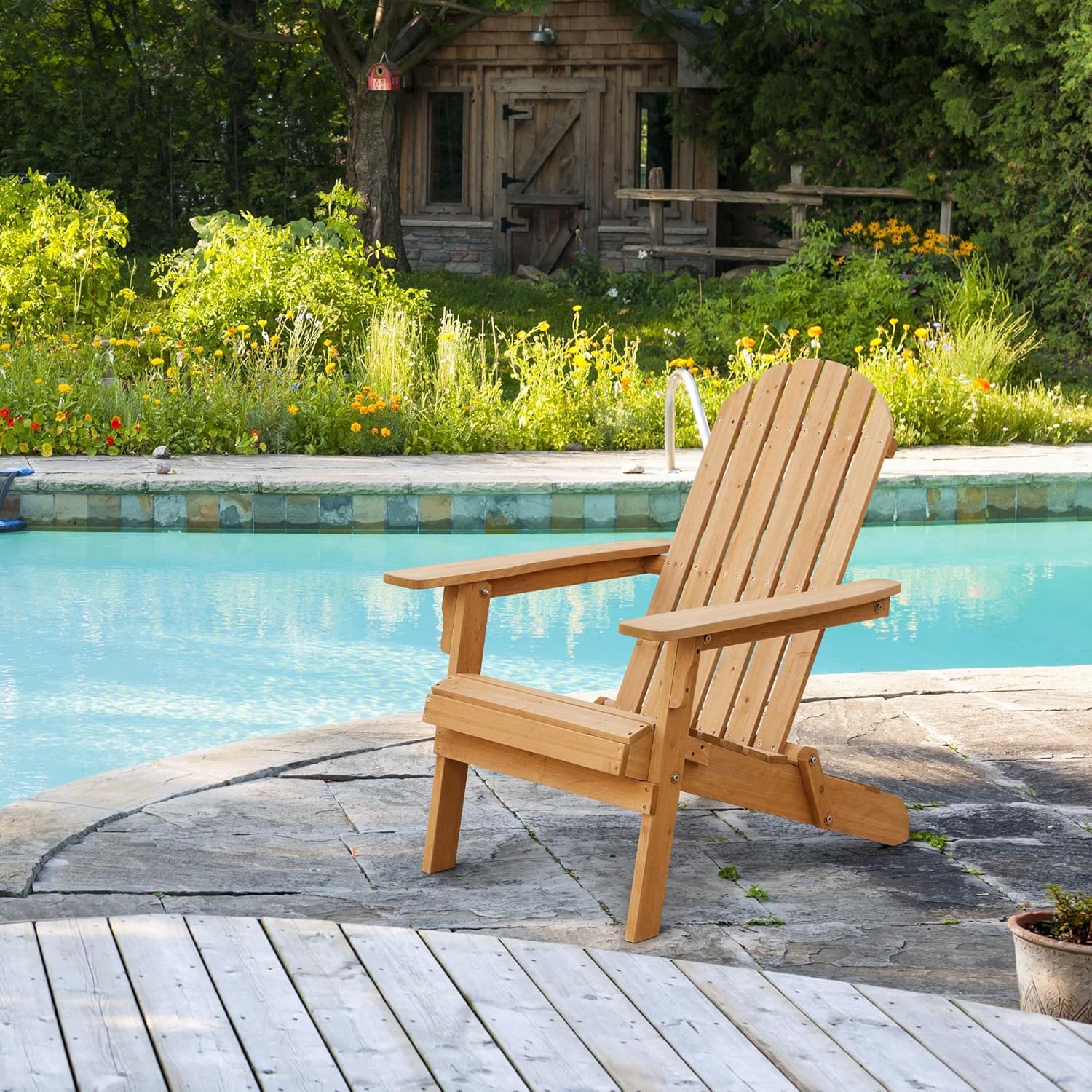 Folding Adirondack Chair Set o - Outdoor Furniture Set With Fire Pit ulasan dan harga