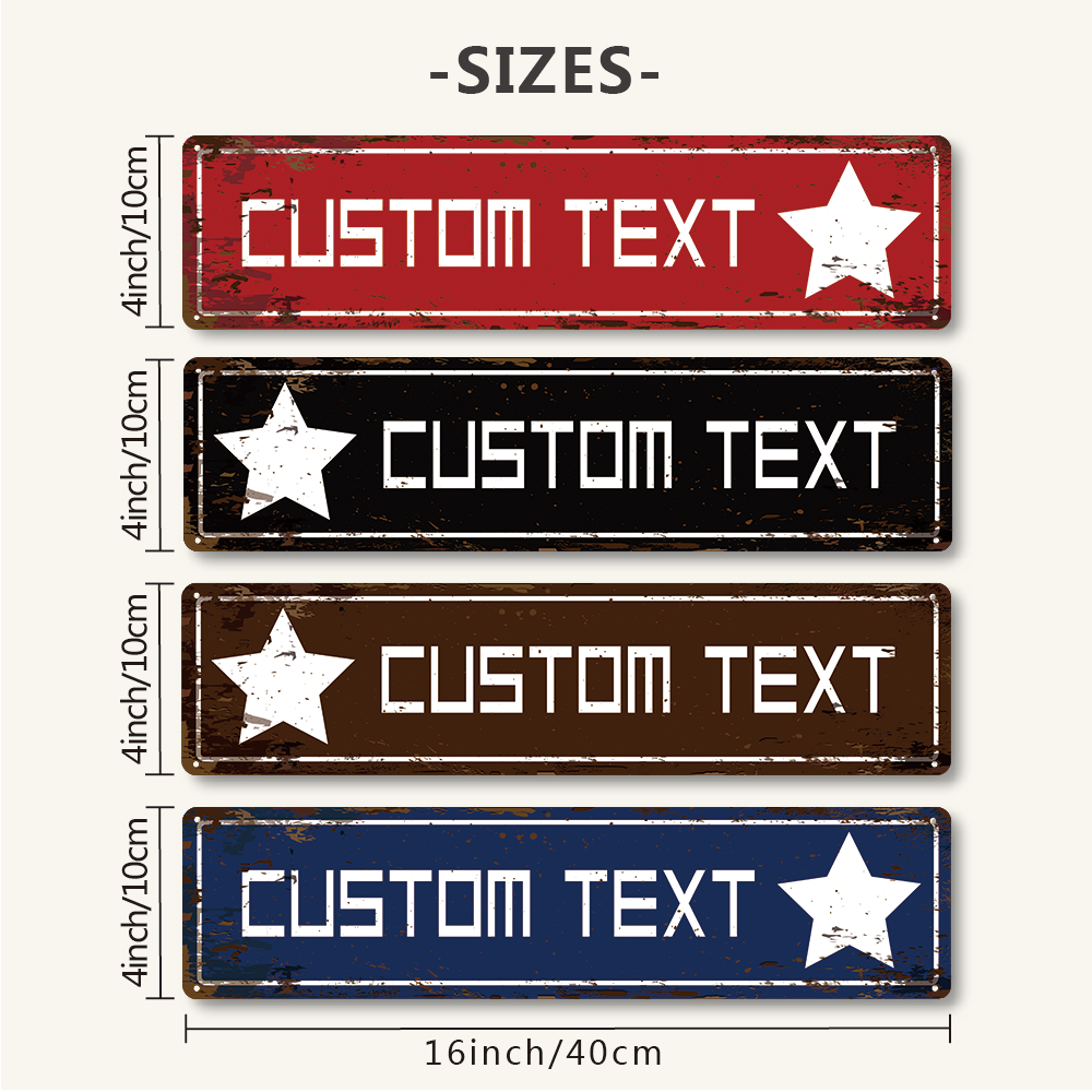 1pc Personalized Custom Metal  - Outdoor Furniture Decor ulasan dan harga