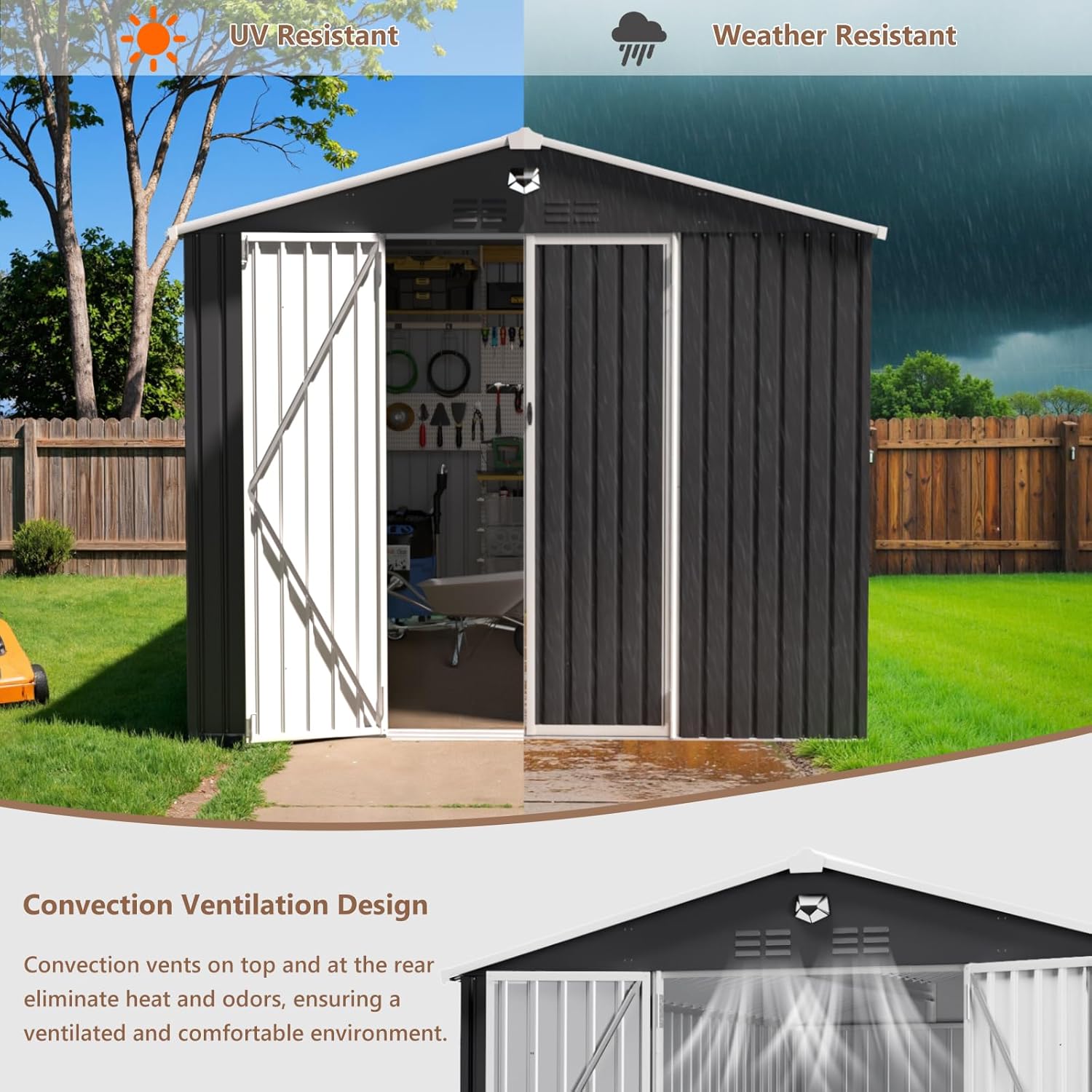 10x12 FT Metal Outdoor Storage - Outdoor Furniture Modern ulasan dan harga