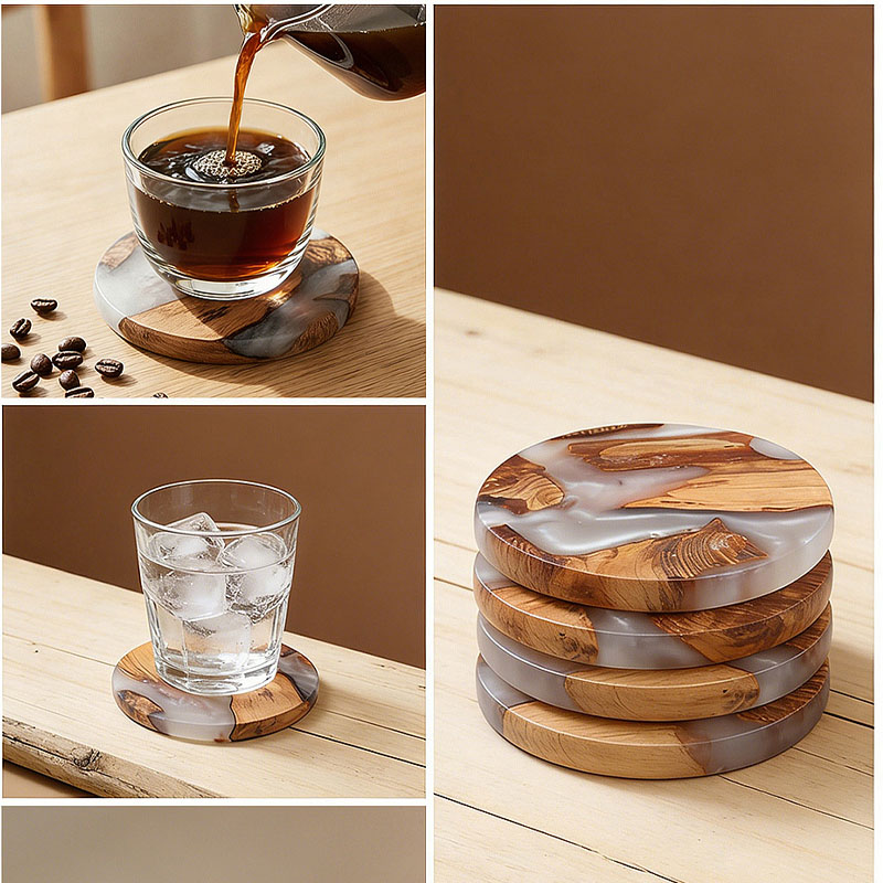 Drink Coaster Set, Wooden Bar  - Outdoor Furniture Wooden ulasan dan harga