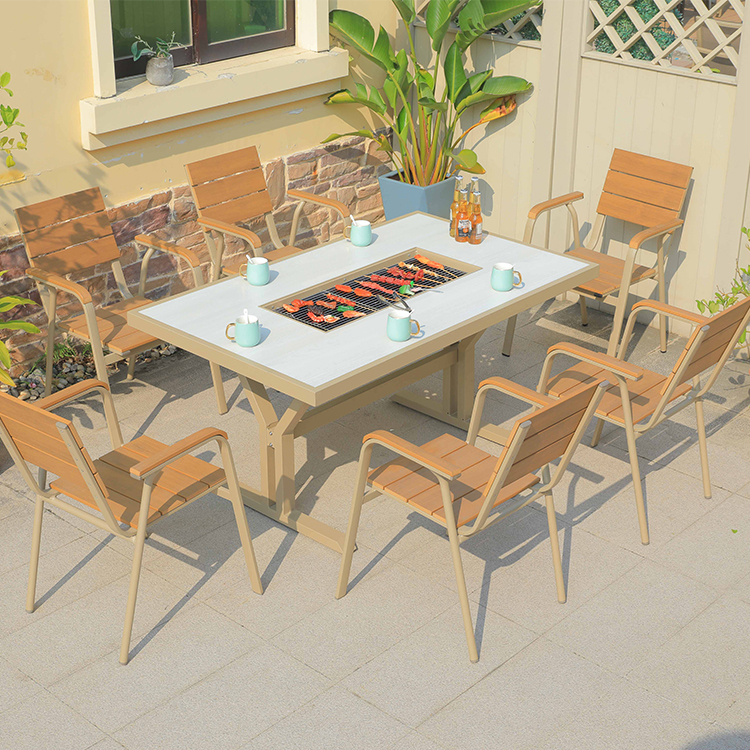 Hot Sale Cast Aluminum Fire Pi - Outdoor Furniture Set With Fire Pit ulasan dan harga