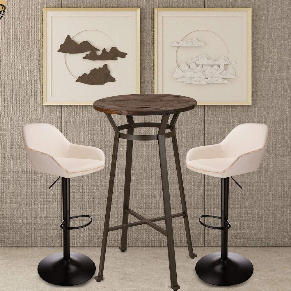 3Pc Pub Table & Swivel PU Bar  - Outdoor Furniture Kitchener ulasan dan harga
