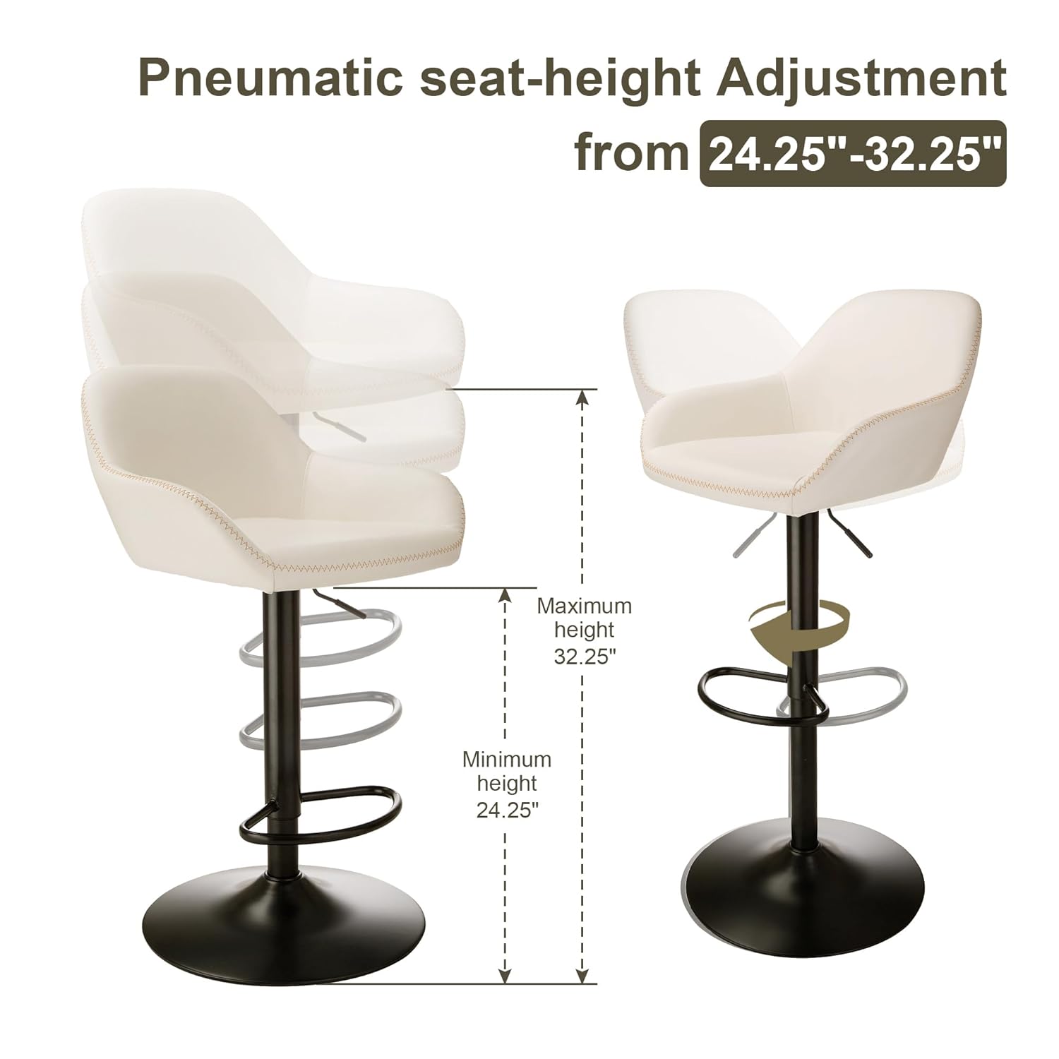 3Pc Pub Table & Swivel PU Bar  - Outdoor Furniture Kitchener ulasan dan harga