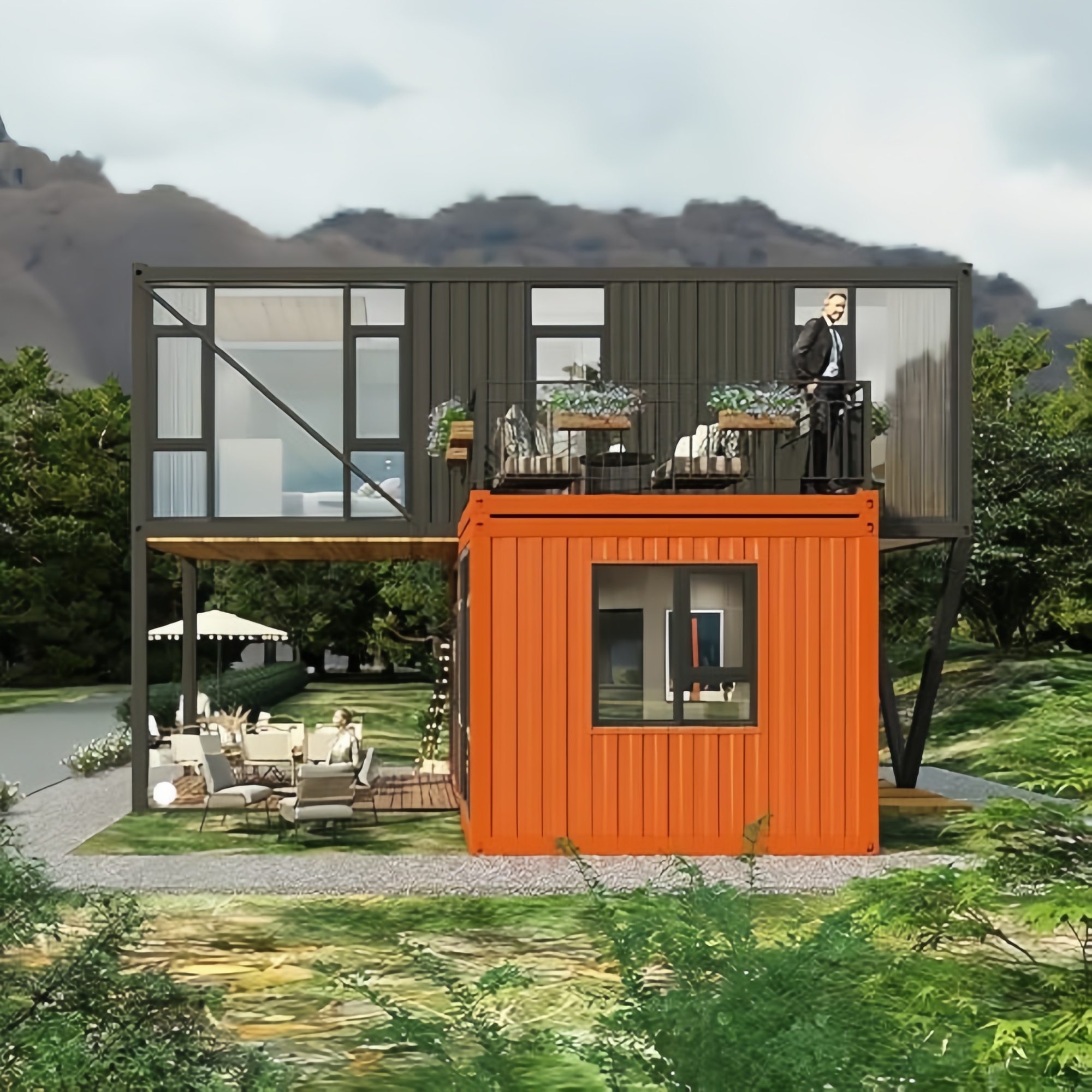 40FT Expandable Modular Prefab - Outdoor Furniture Kitchener ulasan dan harga