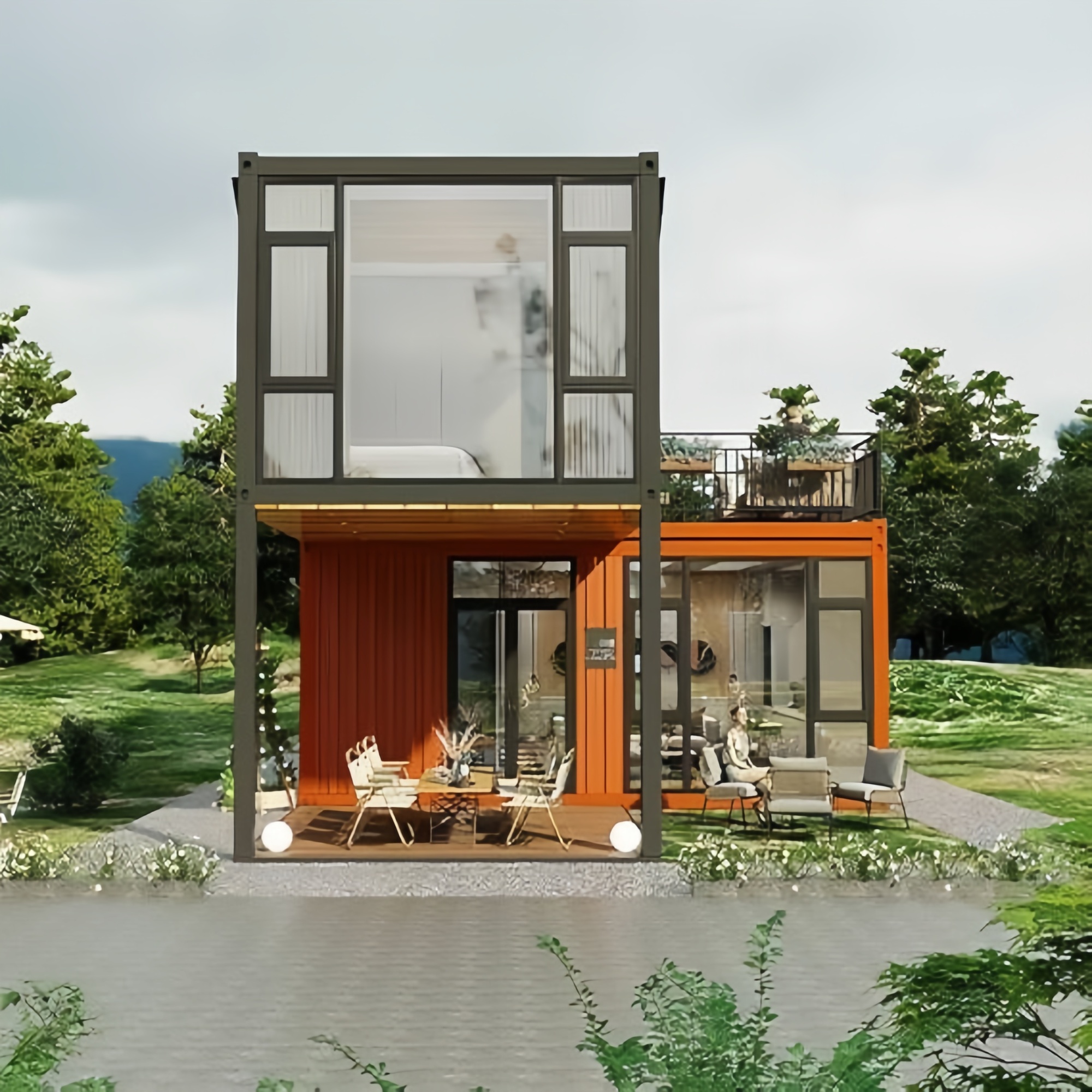 40FT Expandable Modular Prefab - Outdoor Furniture Kitchener ulasan dan harga