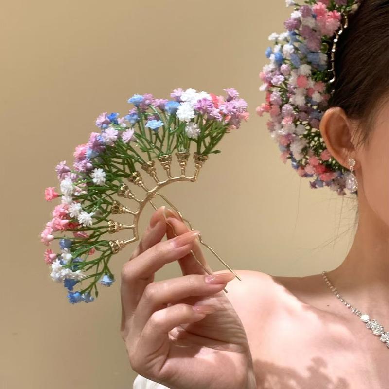Artificial Flower Bridal Weddi - Outdoor Furniture Decor ulasan dan harga