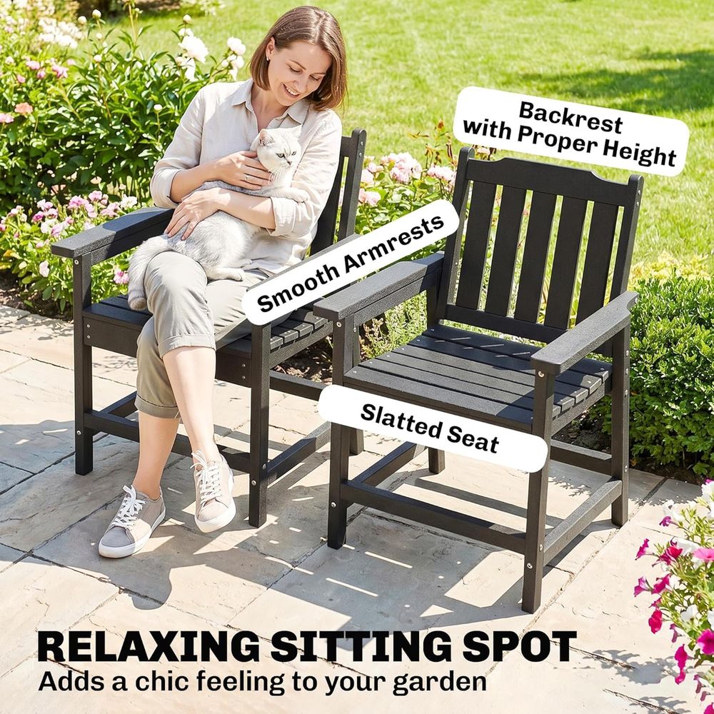 Durable HDPE 2-Piece Patio Din - Outdoor Furniture Hdpe ulasan dan harga