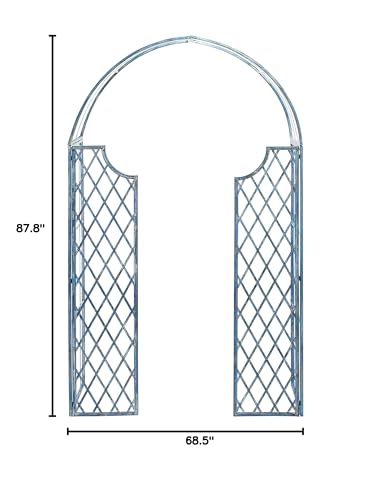 Mossy Blue Iron Garden Arch Wi - Outdoor Furniture Decor ulasan dan harga