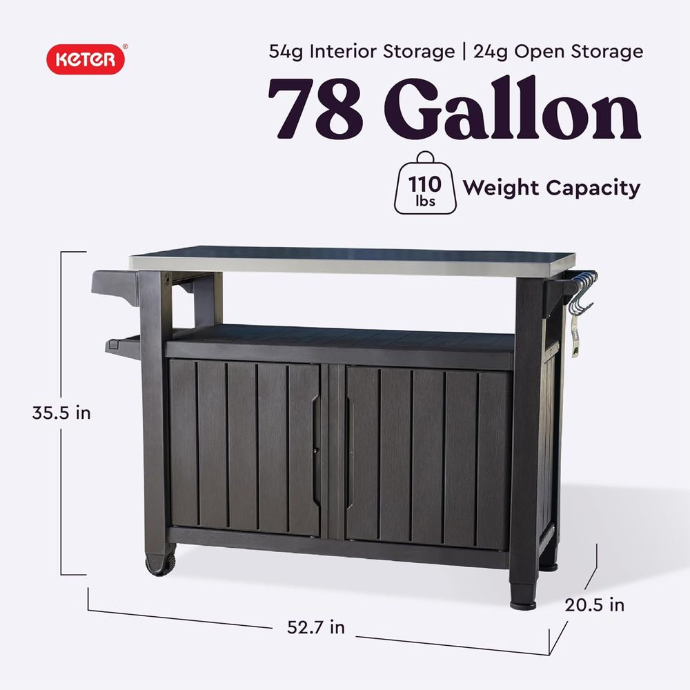 Outdoor Rolling Table Cart for - Outdoor Furniture Kitchener ulasan dan harga
