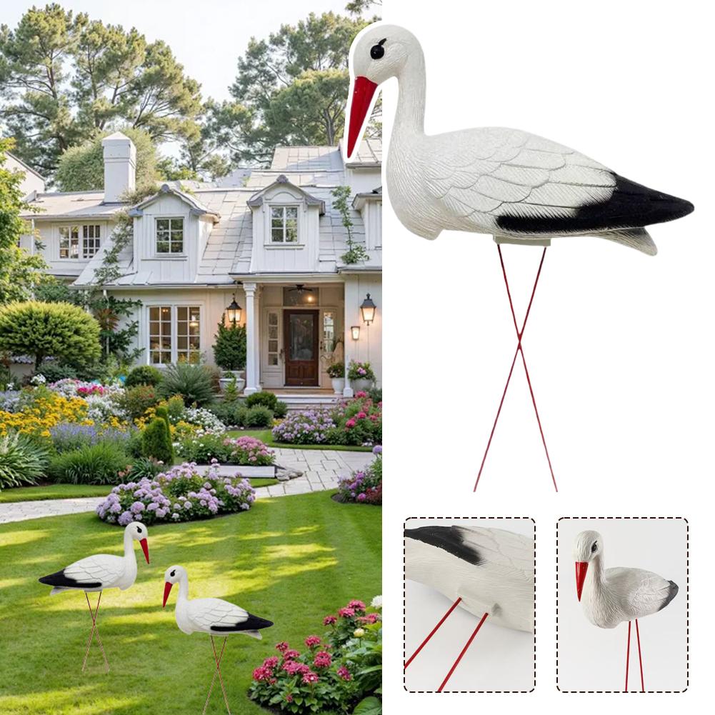 White Stork Yard Decoration St - Outdoor Furniture Decor ulasan dan harga