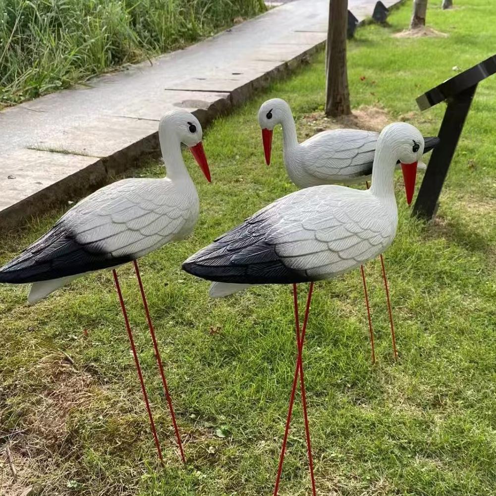 White Stork Yard Decoration St - Outdoor Furniture Decor ulasan dan harga
