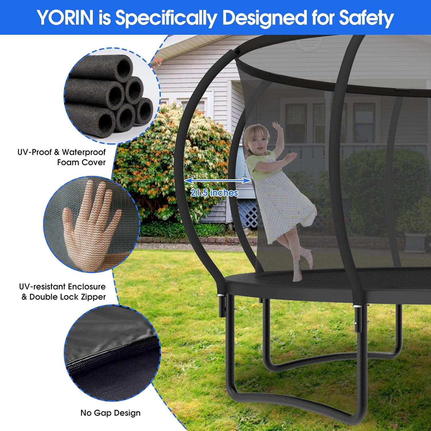 Large Outdoor Trampoline with  - Outdoor Furniture Modern ulasan dan harga