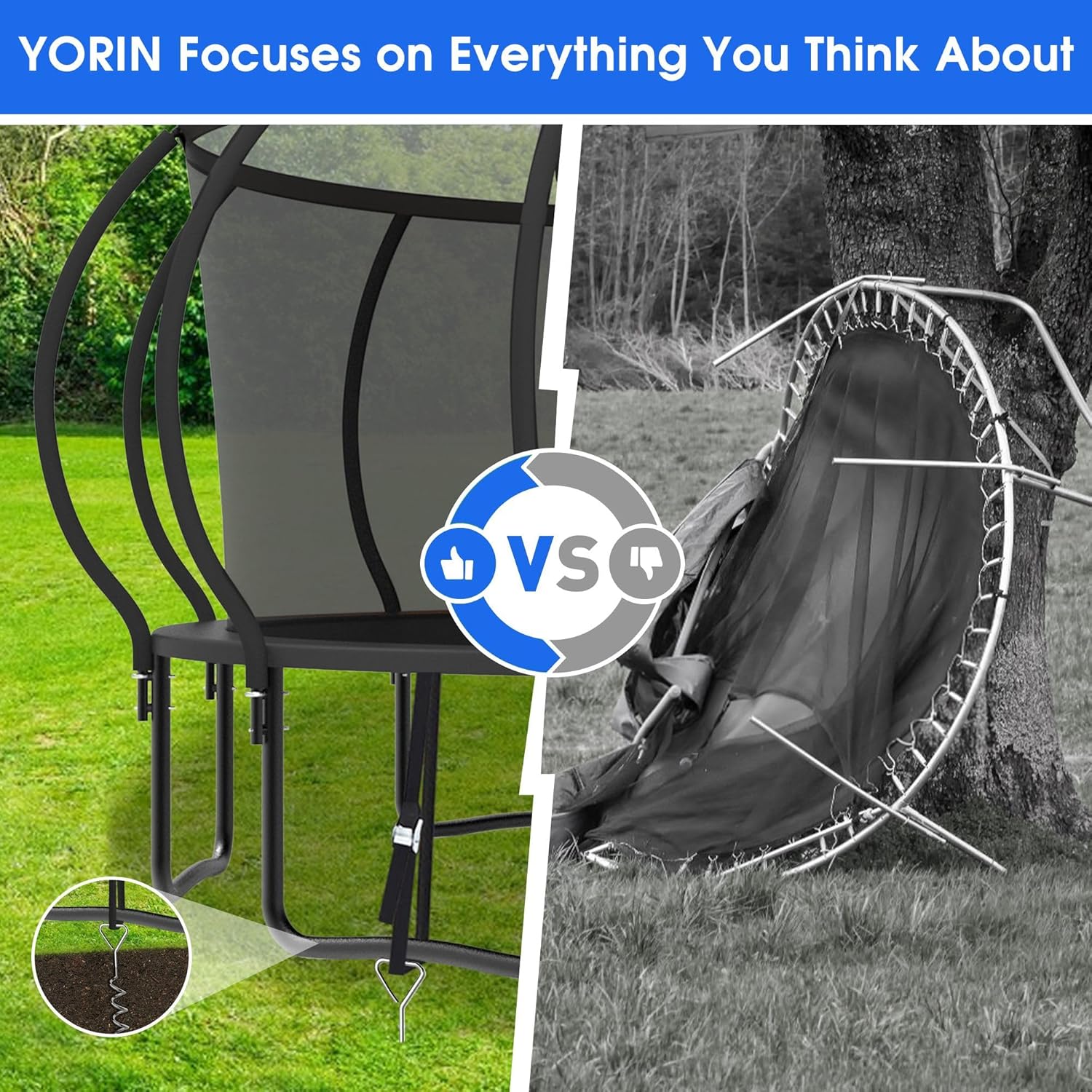 Large Outdoor Trampoline with  - Outdoor Furniture Modern ulasan dan harga