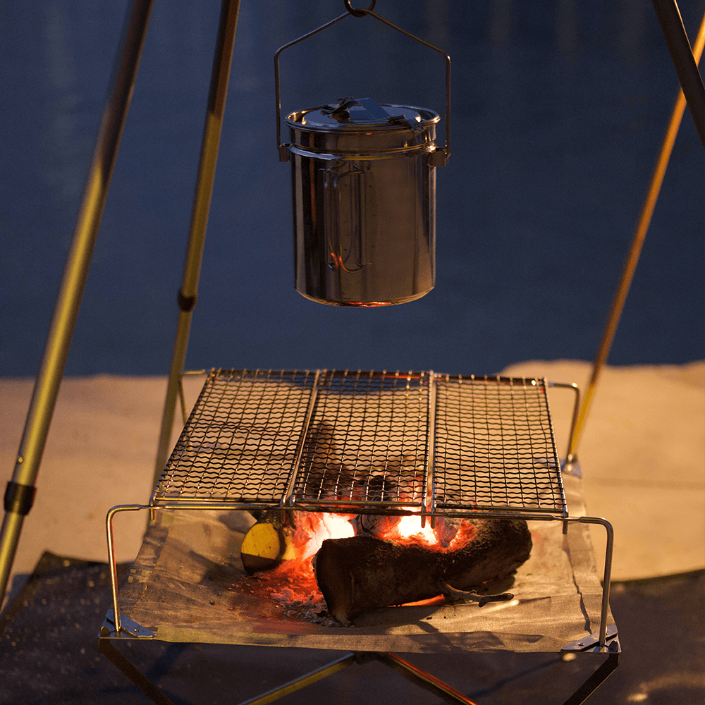 Foldable Fire Pit Grill Bonfir - Patio Heater Standing ulasan dan harga
