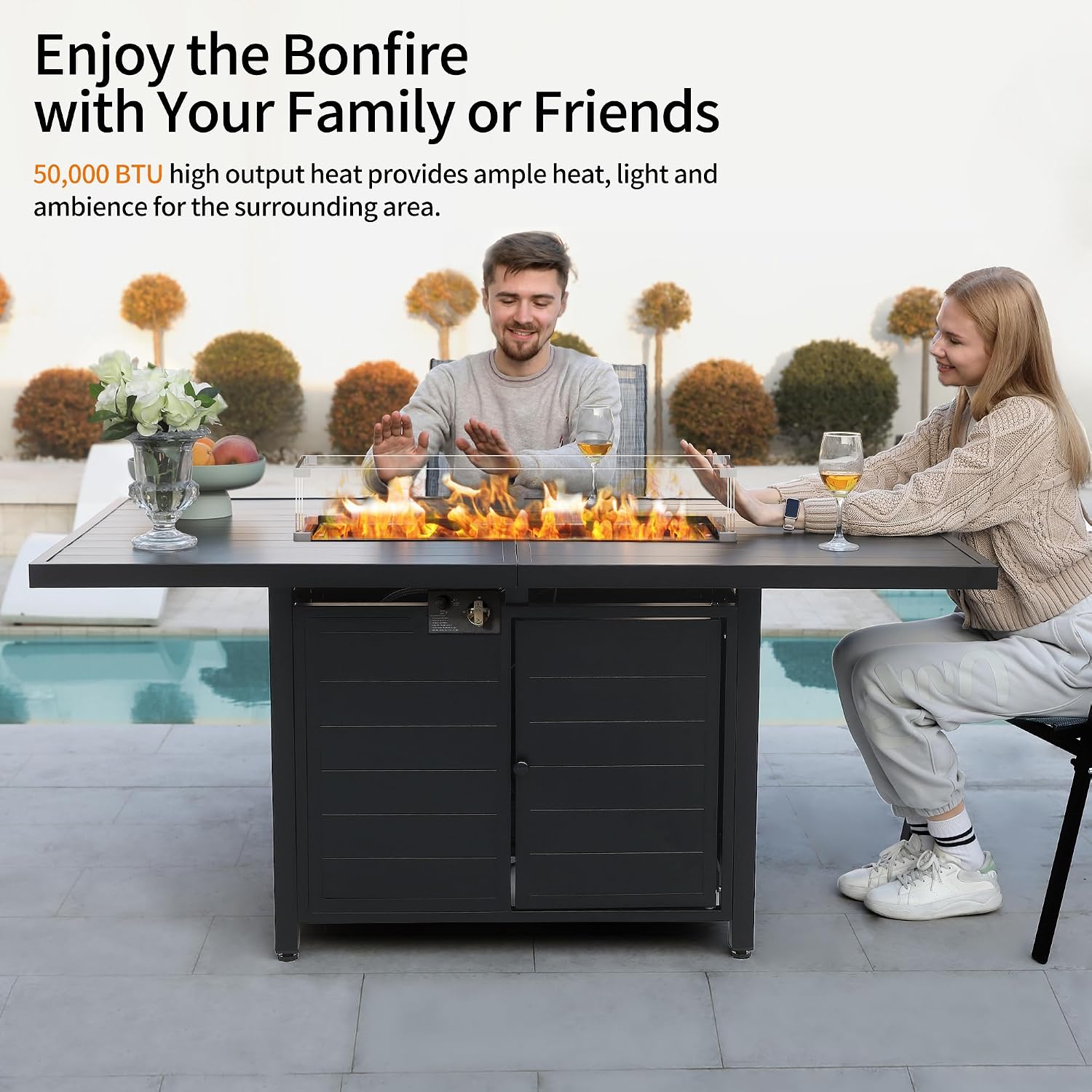 7 Pieces Patio Furniture Set w - Outdoor Furniture Set With Fire Pit ulasan dan harga