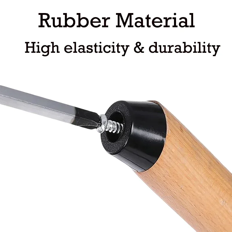 8pcs Black Rubber Feet Chair F - Outdoor Furniture Leg Protectors ulasan dan harga