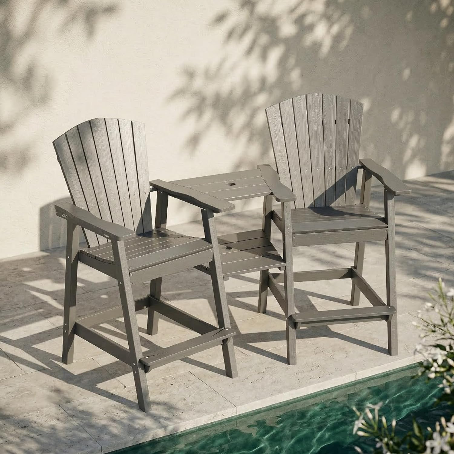 Upgraded Tall Adirondack Chair - Outdoor Furniture Hdpe ulasan dan harga