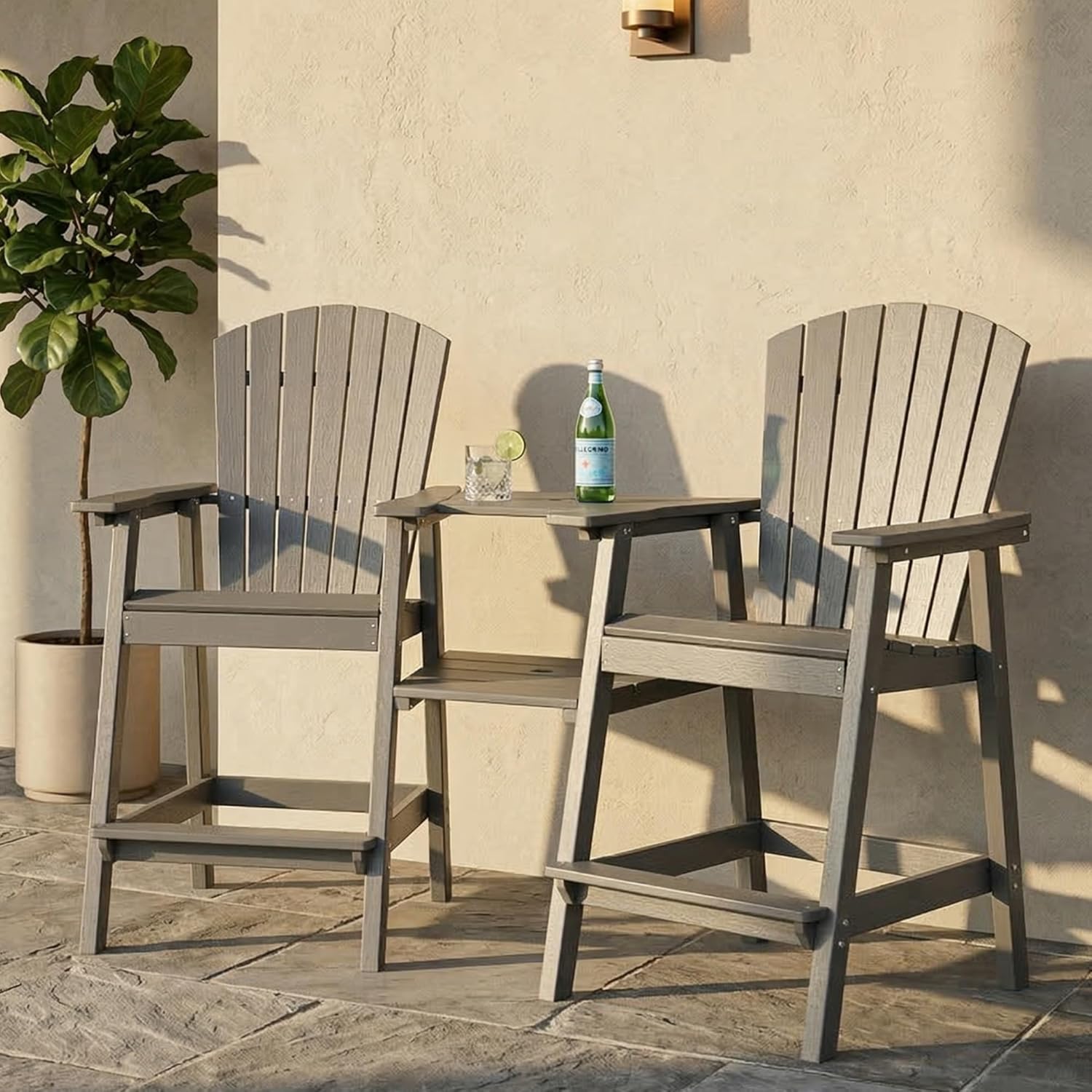 Upgraded Tall Adirondack Chair - Outdoor Furniture Hdpe ulasan dan harga
