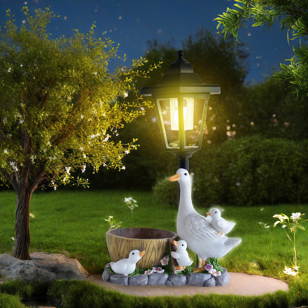 Solar Duck Night Light Garden  - Outdoor Furniture Decor ulasan dan harga