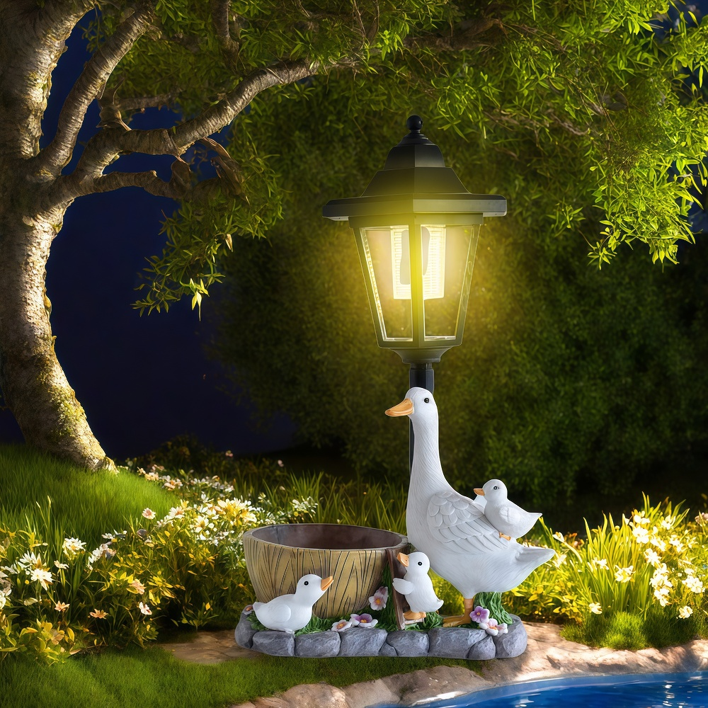 Solar Duck Night Light Garden  - Outdoor Furniture Decor ulasan dan harga