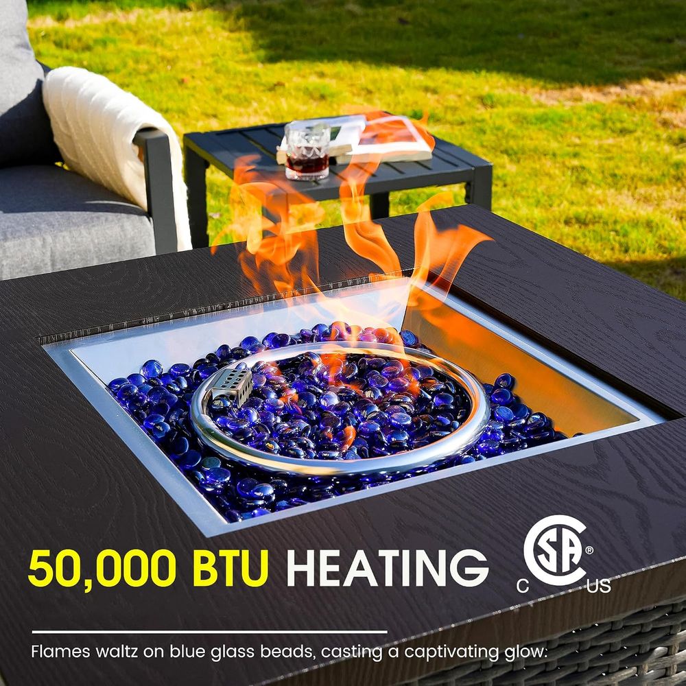 6-Piece Outdoor Patio Furnitur - Outdoor Furniture Set With Fire Pit ulasan dan harga
