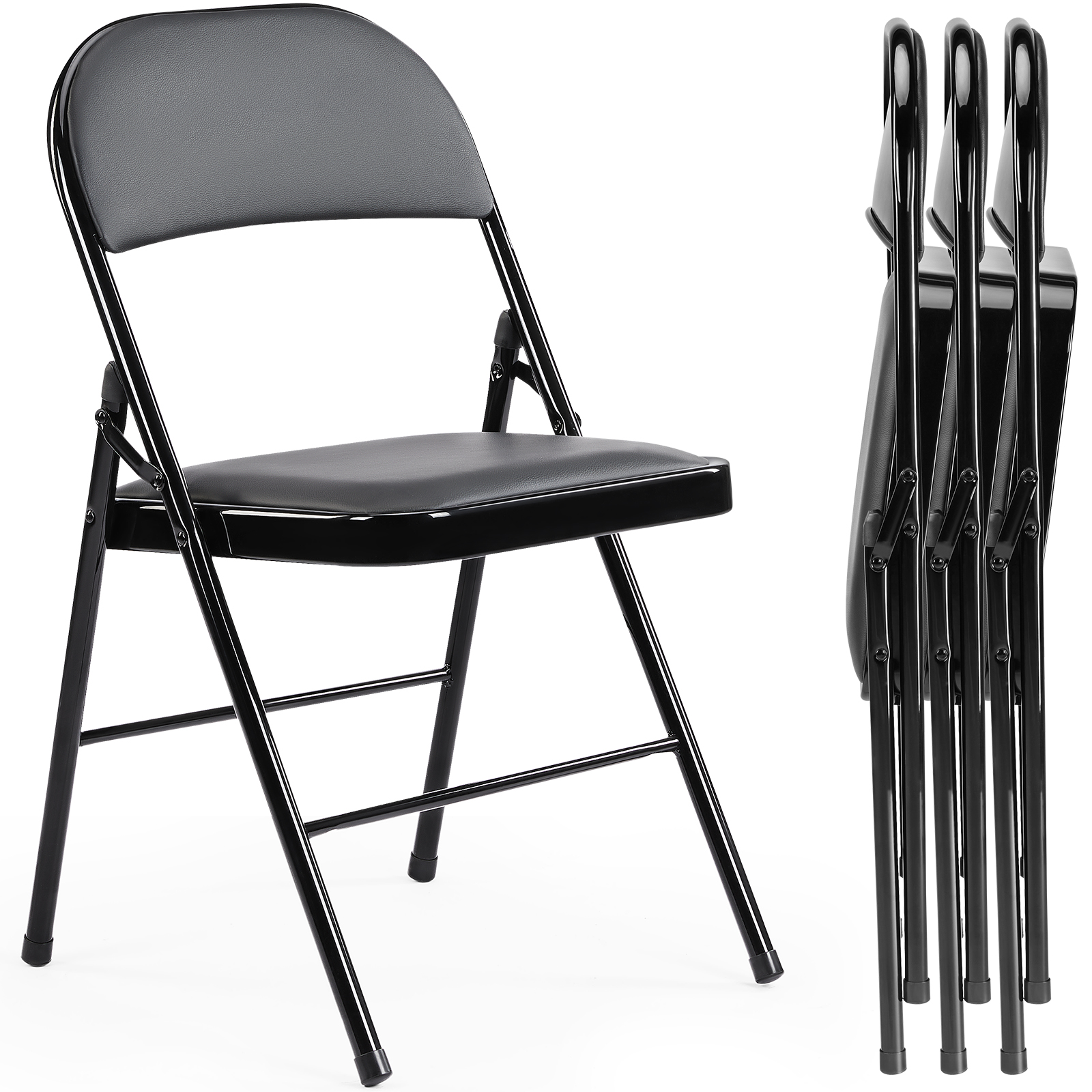 JHK Leather Padded Folding Cha - Outdoor Furniture Diy Plans ulasan dan harga
