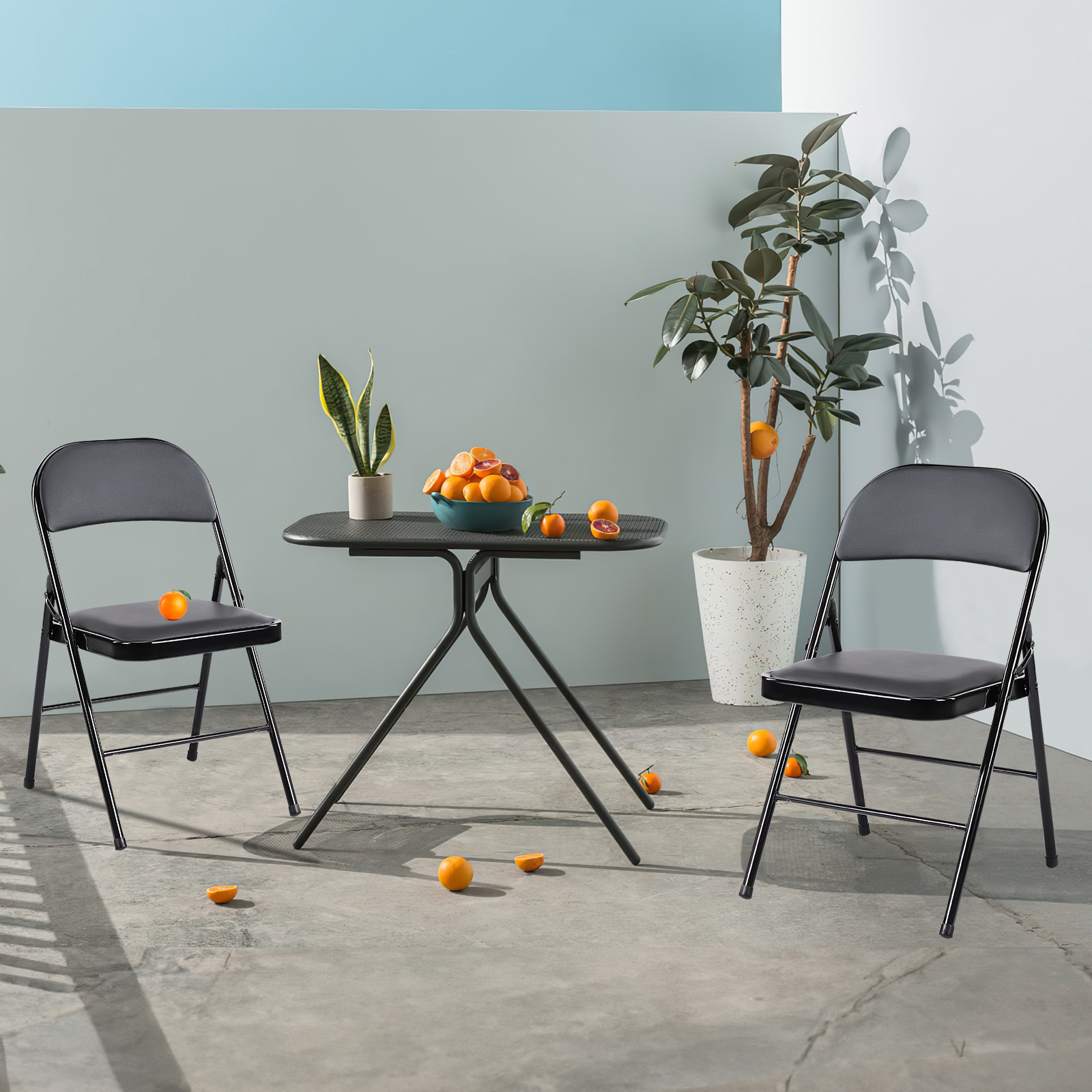 JHK Leather Padded Folding Cha - Outdoor Furniture Diy Plans ulasan dan harga