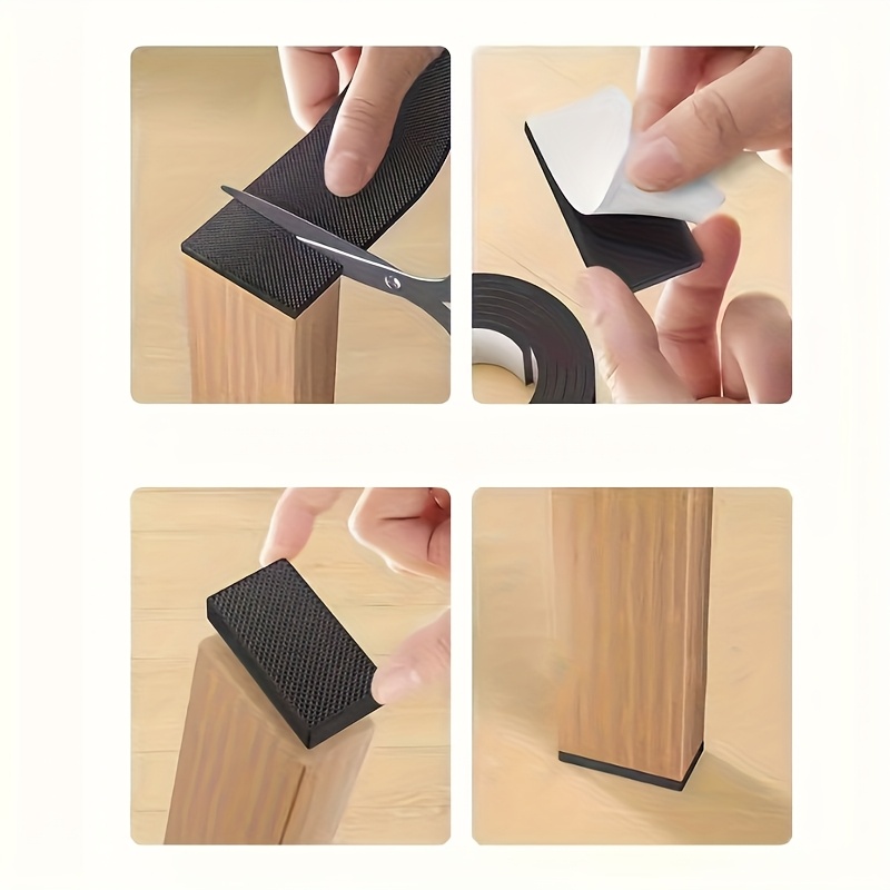 Black Chair Foot Pads 1 Roll - - Outdoor Furniture Leg Protectors ulasan dan harga