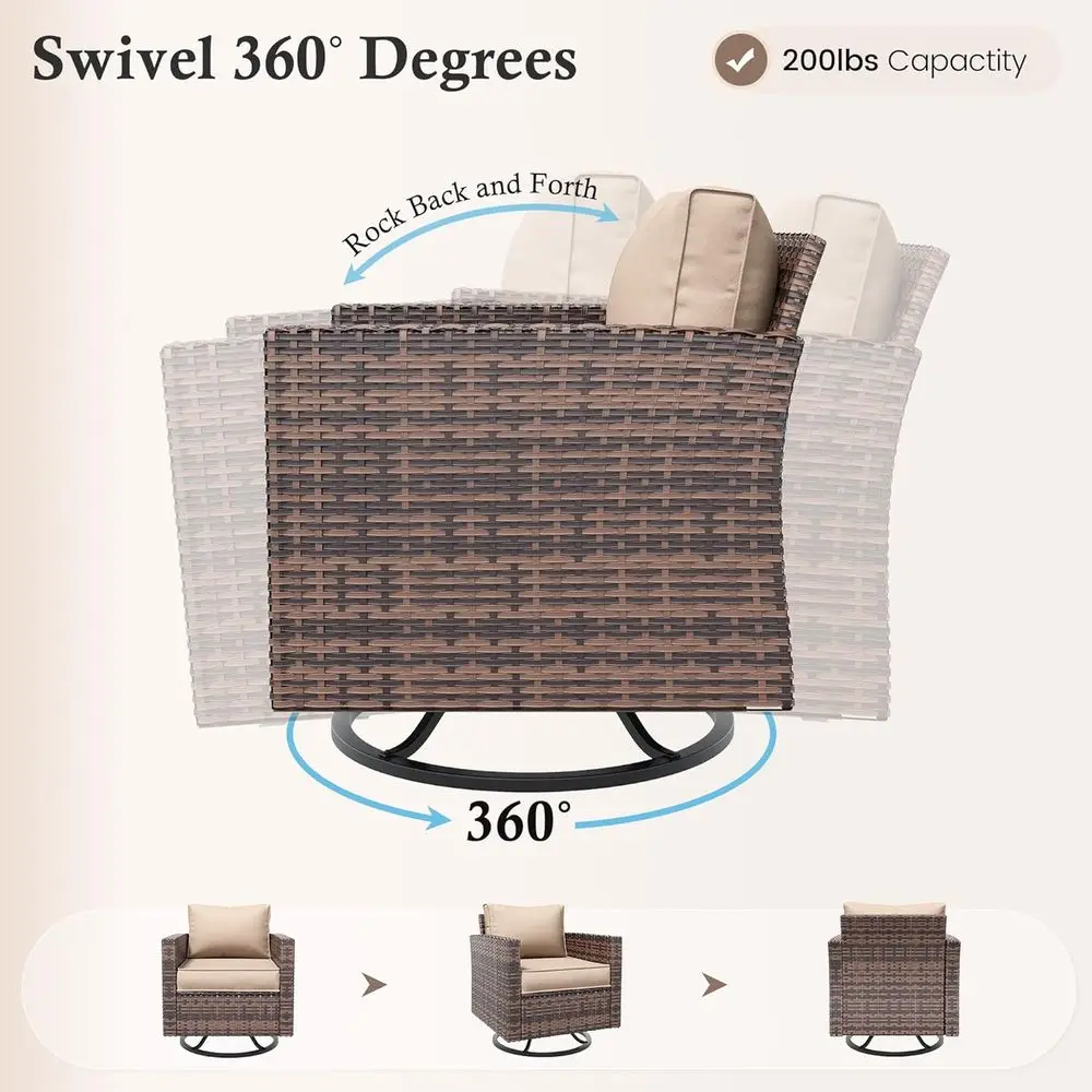 Outdoor Patio Furniture Set wi - Outdoor Furniture Set With Fire Pit ulasan dan harga
