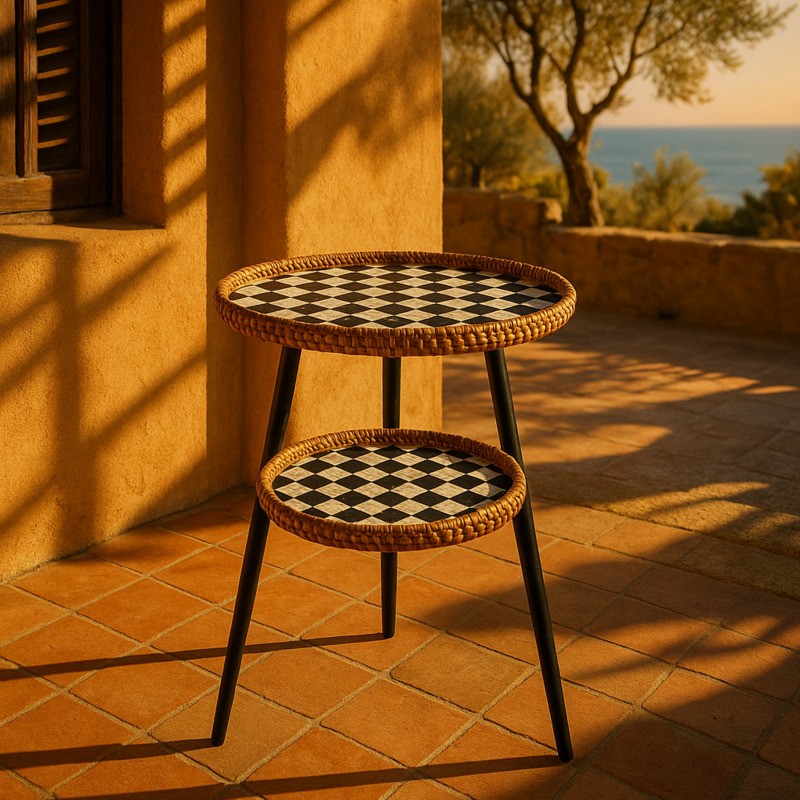 Double-Layer Rattan Coffee Tab - Outdoor Furniture Diy Plans ulasan dan harga