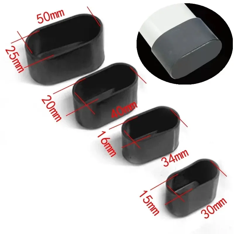 16pcs Transparent Oval Chair L - Outdoor Furniture Leg Protectors ulasan dan harga