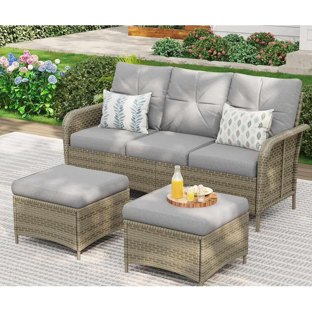 12-Piece Outdoor Patio Furnitu - Outdoor Furniture Set With Fire Pit ulasan dan harga