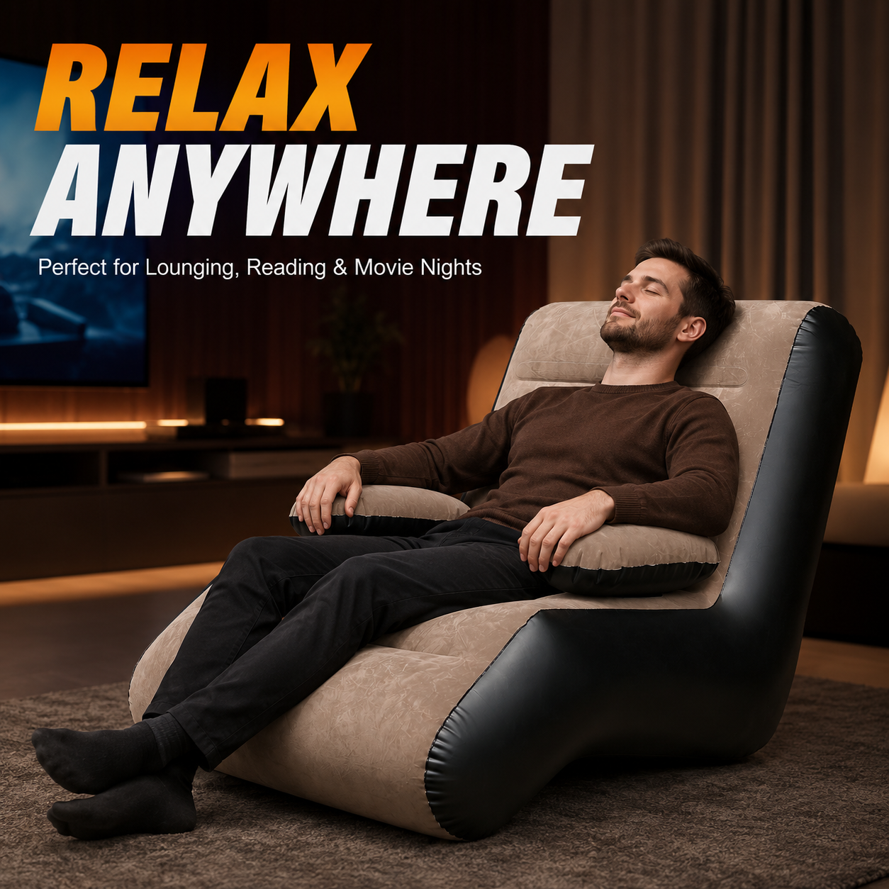 1PC Inflatable Air Sofa Portab - Outdoor Furniture Diy Plans ulasan dan harga