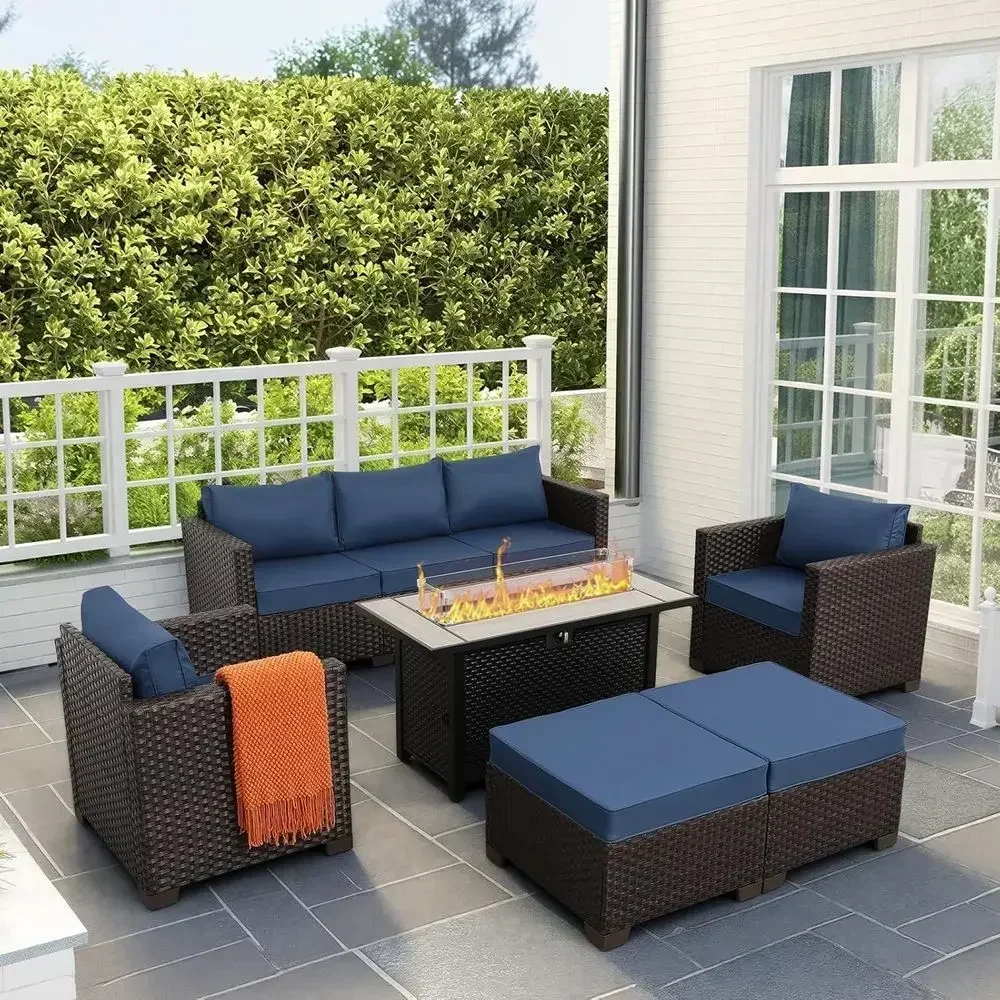 6-Piece Outdoor Patio Furnitur - Outdoor Furniture Set With Fire Pit ulasan dan harga