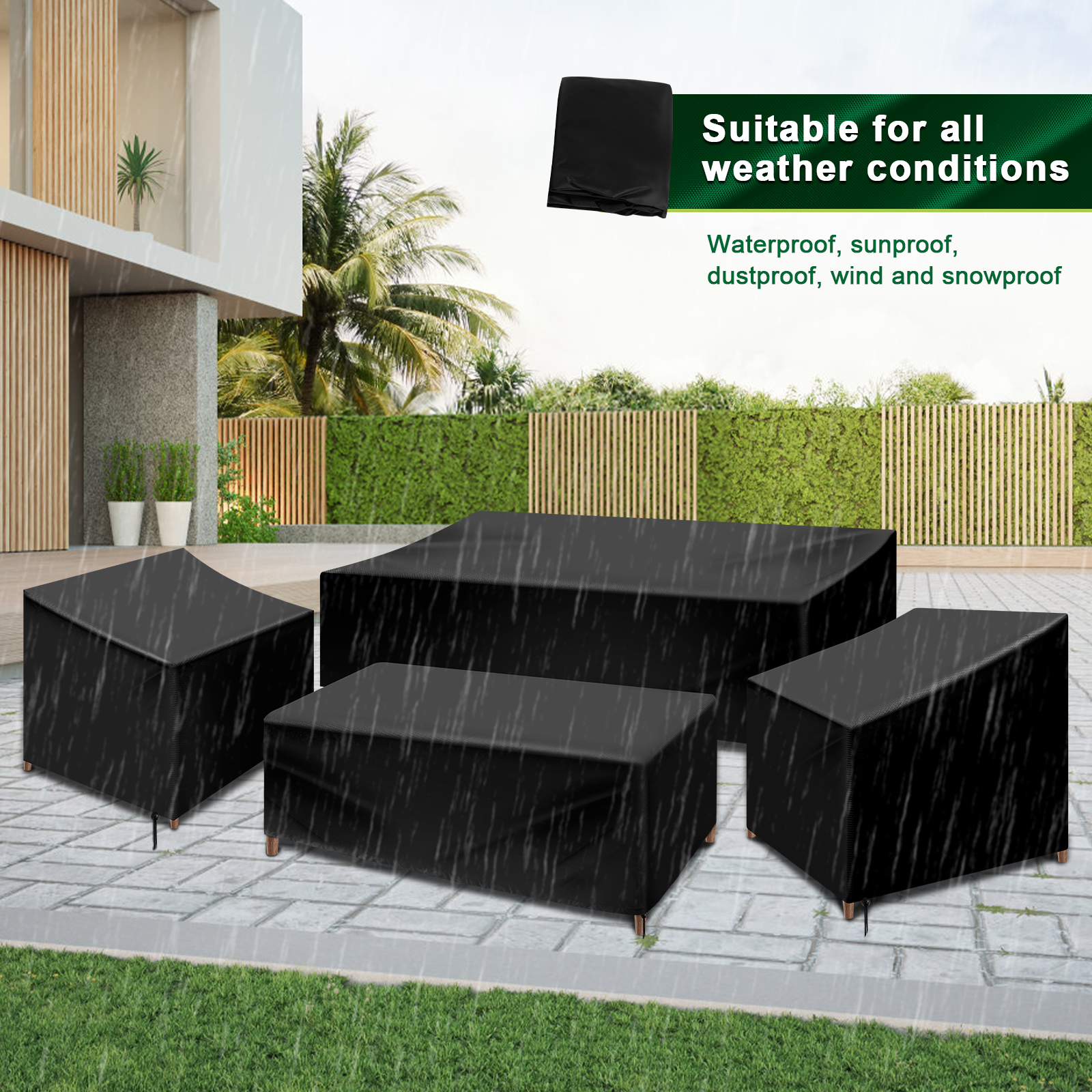 4Pcs Patio Furniture Cover Set - Outdoor Furniture Manufacturer ulasan dan harga