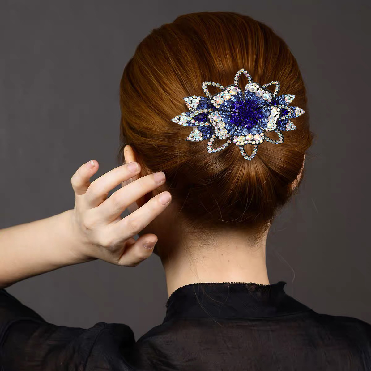 AWAYTR Crystal Flower Barrette - Outdoor Furniture Decor ulasan dan harga