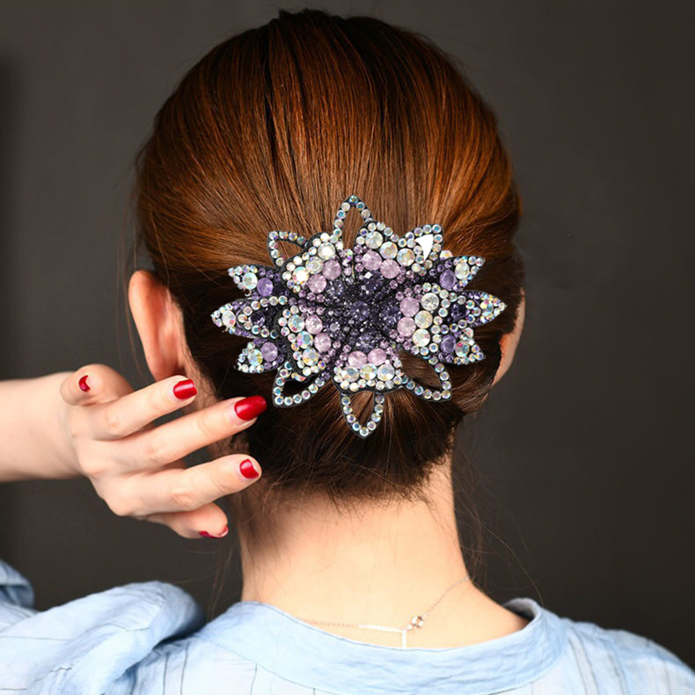 AWAYTR Crystal Flower Barrette - Outdoor Furniture Decor ulasan dan harga